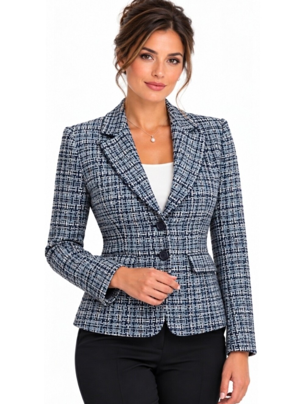 Tahari Tweed Blazer Size 8